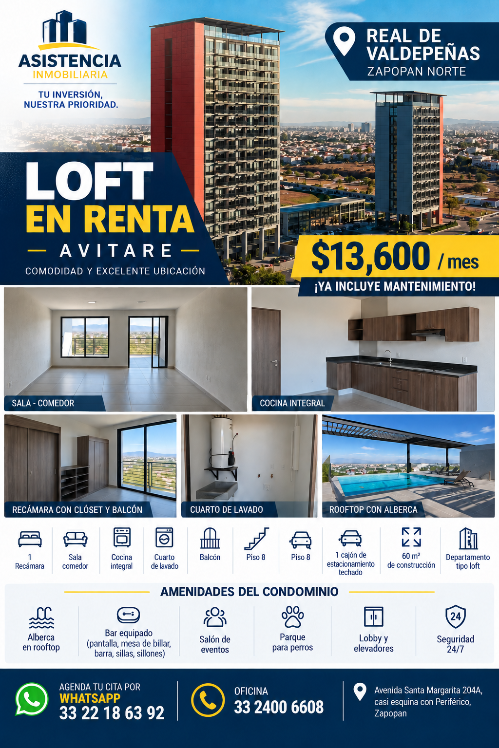 Depa en Renta REAL DE VALDEPEÑAS — foto 1